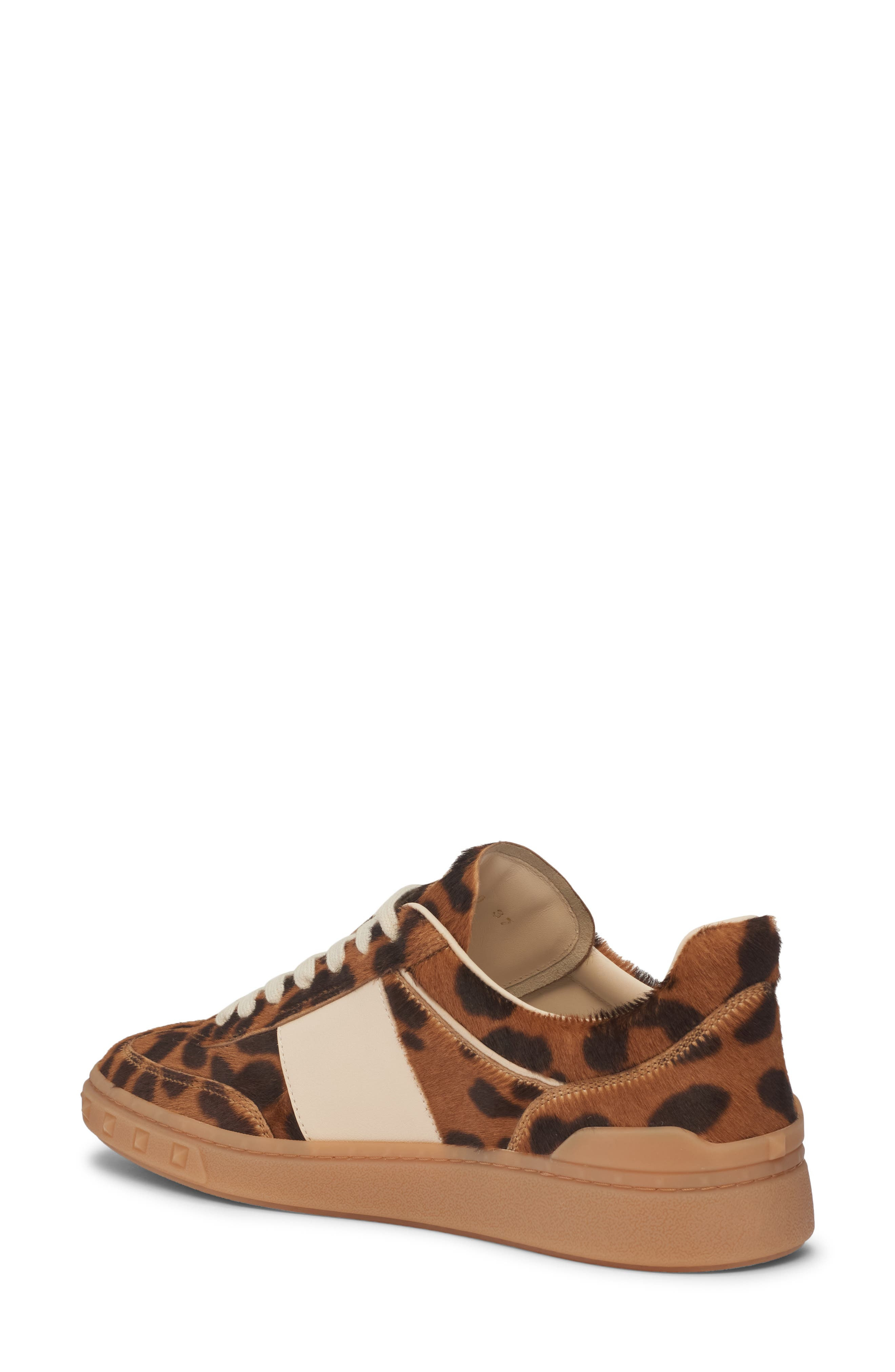 Valentino Upvillage Genuine Calf Hair Low Top Sneaker in Miele Moro/Ambra Calf Hair at Nordstrom - 2