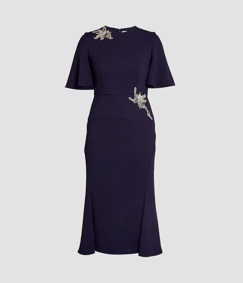Erdem SHORT SLEEVE MIDI DRESS outlook
