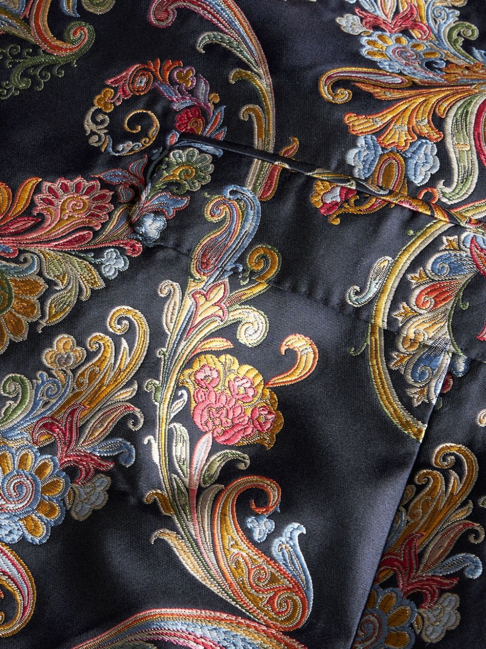 paisley-print jacquard coat - 5