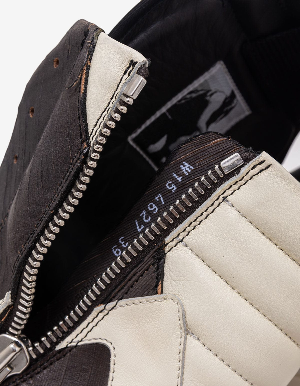 Rick Owens Geobasket Laser-Cut Leather High Top Trainers - AW15 - 10