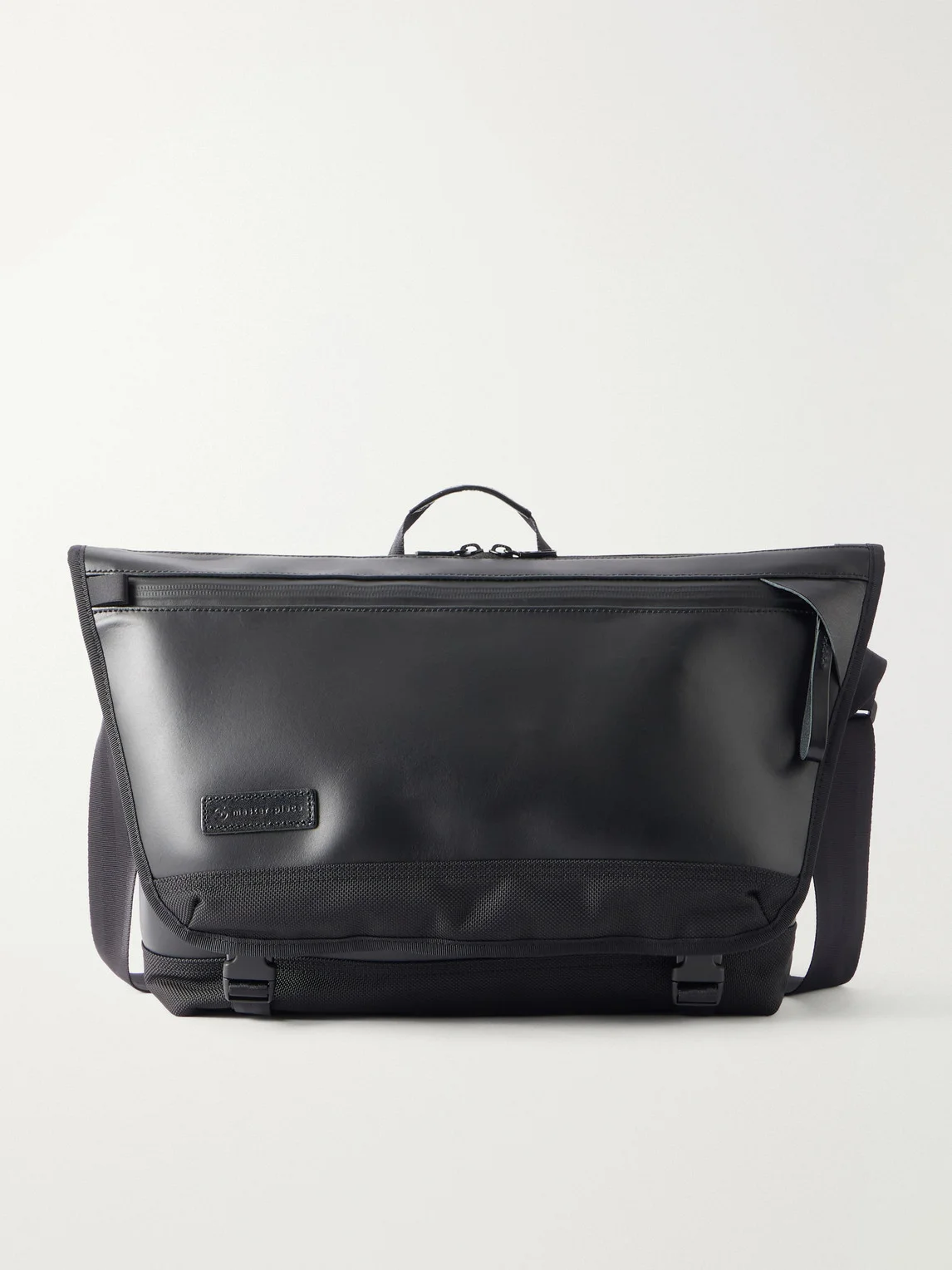 Leather-Trimmed CORDURA® Canvas Messenger Bag - 1