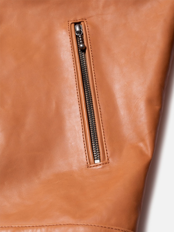 Eddy Nappa Leather Jacket Cognac - 6