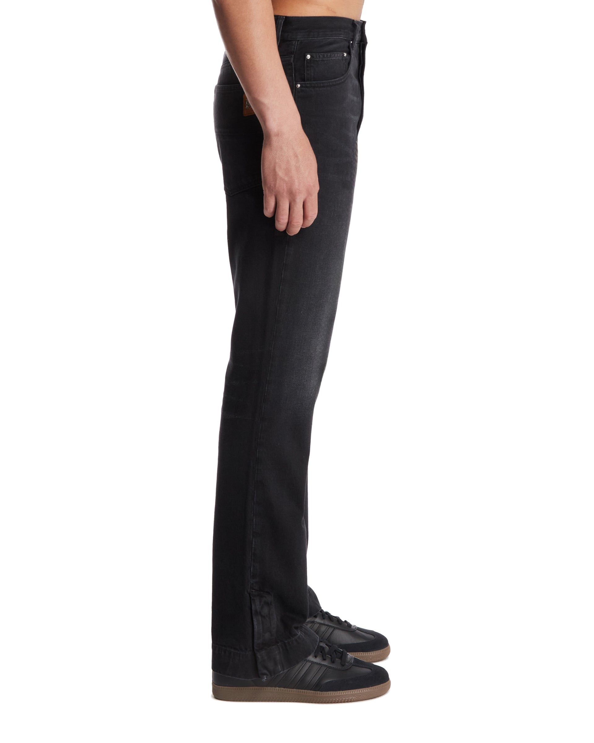 Black Straight-Leg Jeans - 5