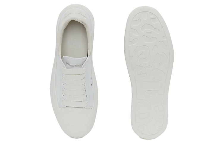 (WMNS) Alexander McQueen Deck Lace Up Plimsoll 'White' 654593W4PQ19000 - 4