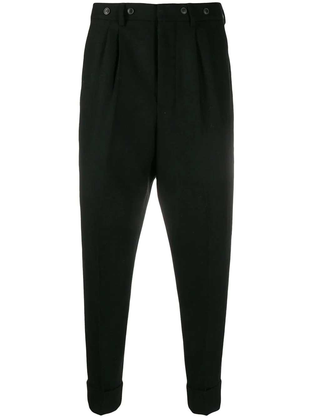 tapered cropped trousers - 1