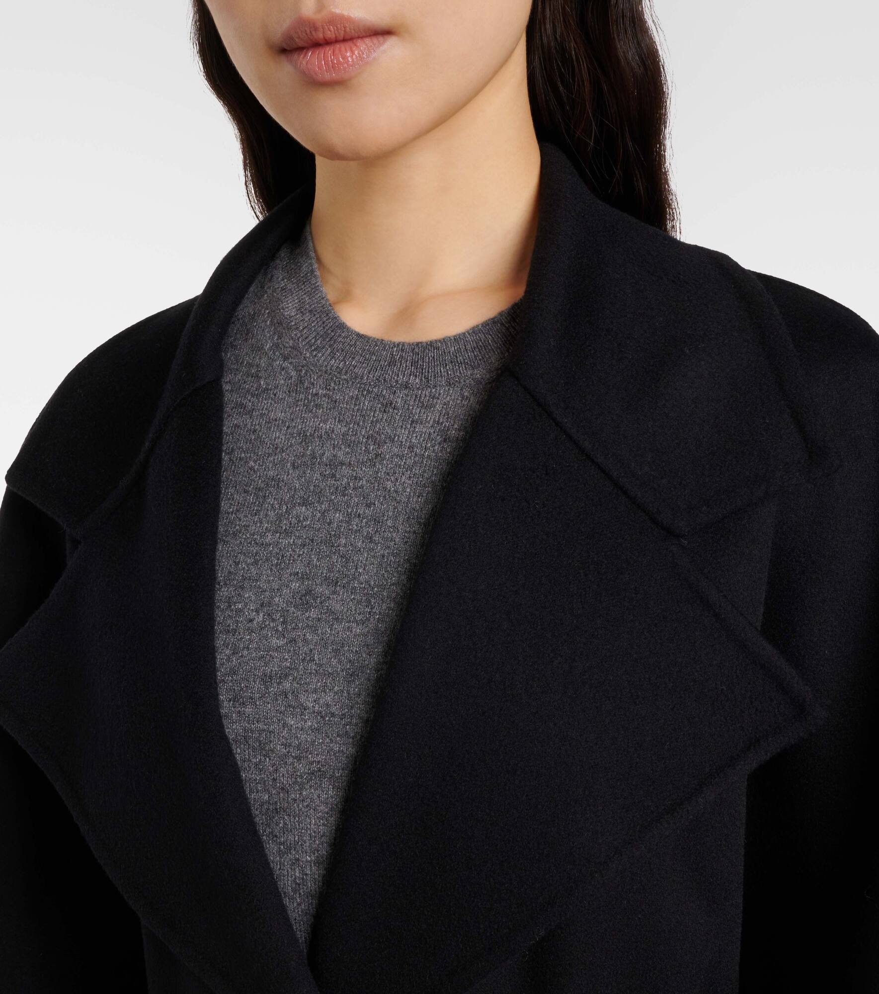 Cashmere and wool coat - 4