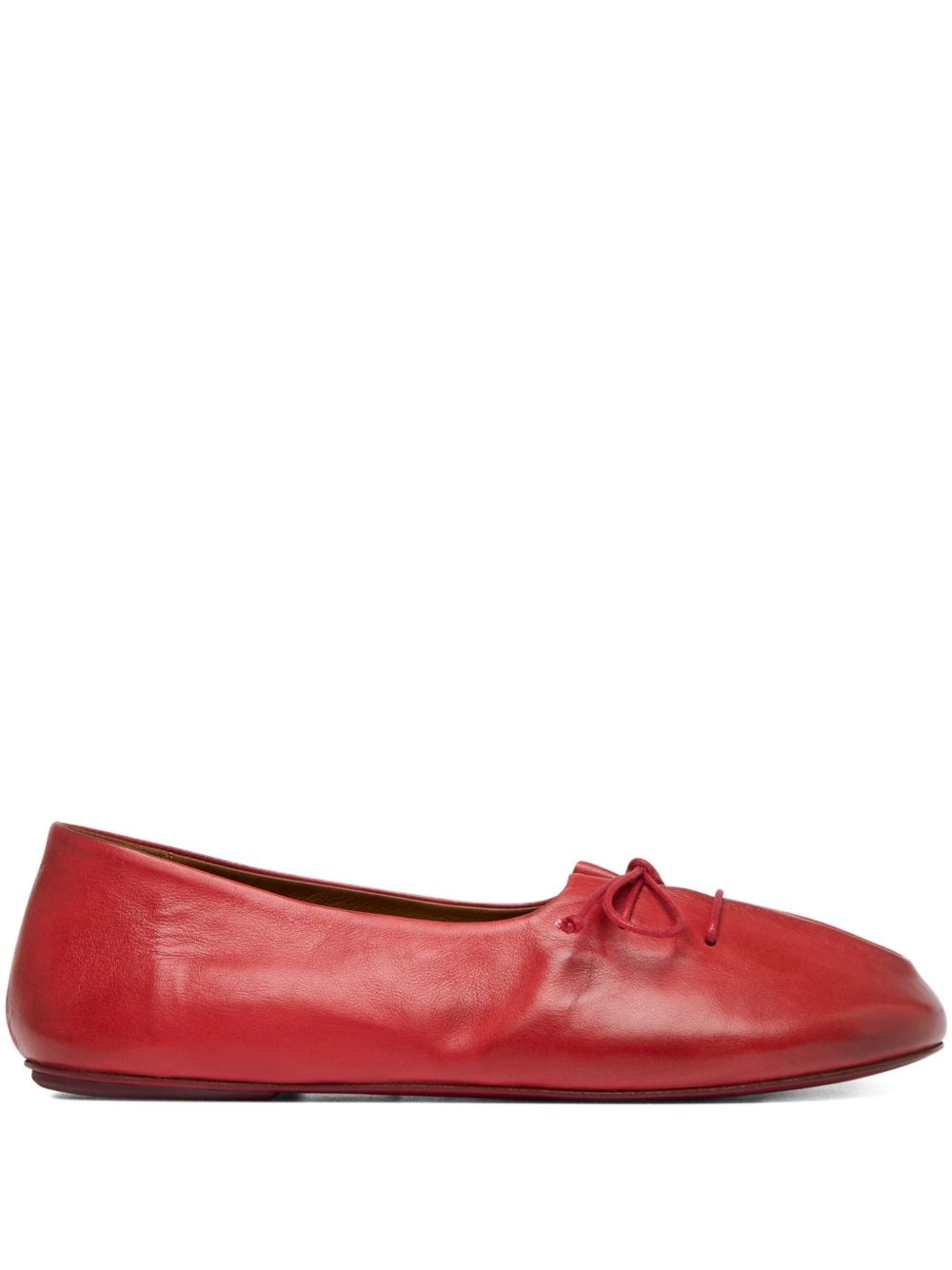 Girella lace-up round-toe ballet flats - 1
