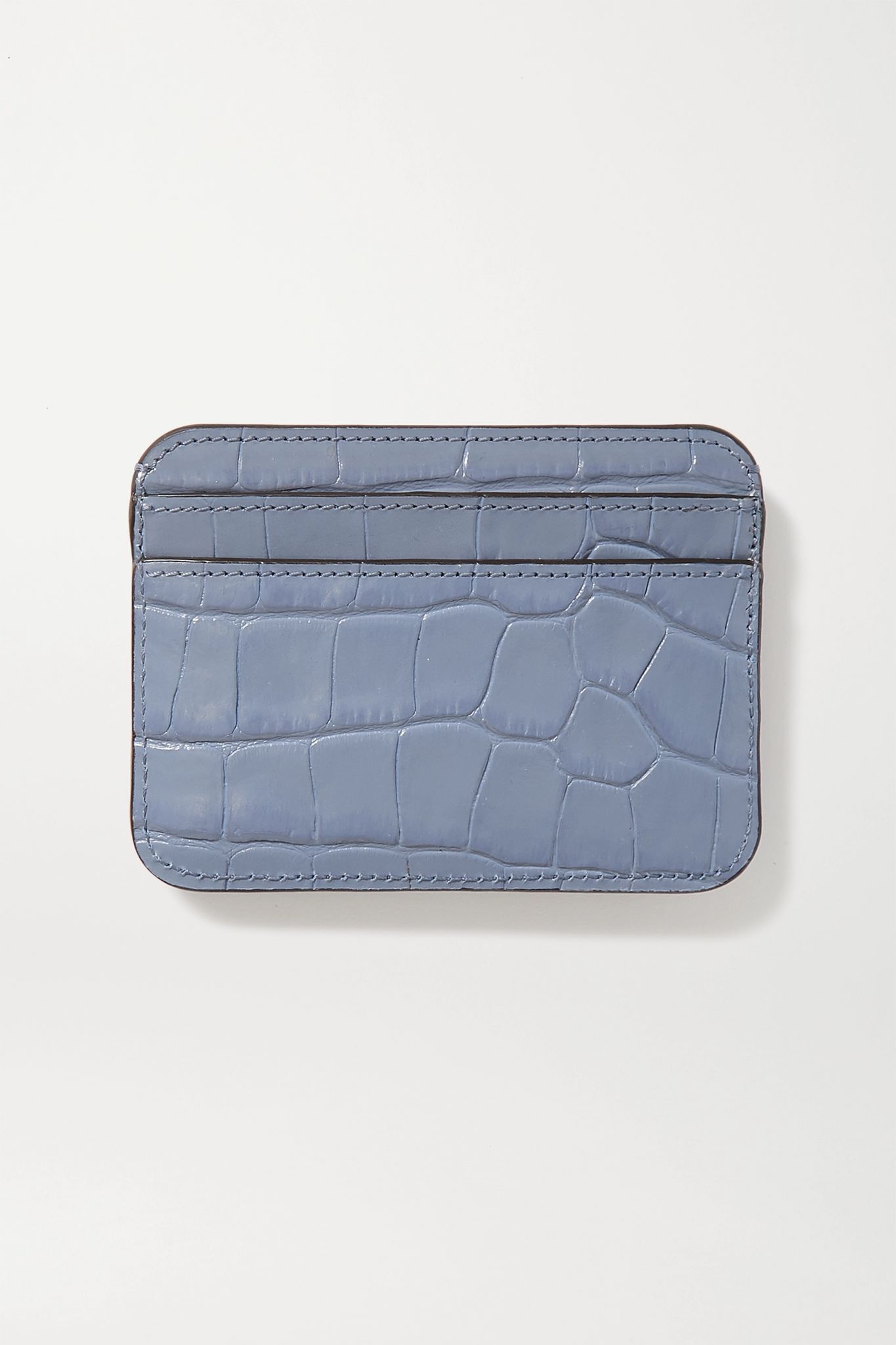 C croc-effect leather cardholder - 3