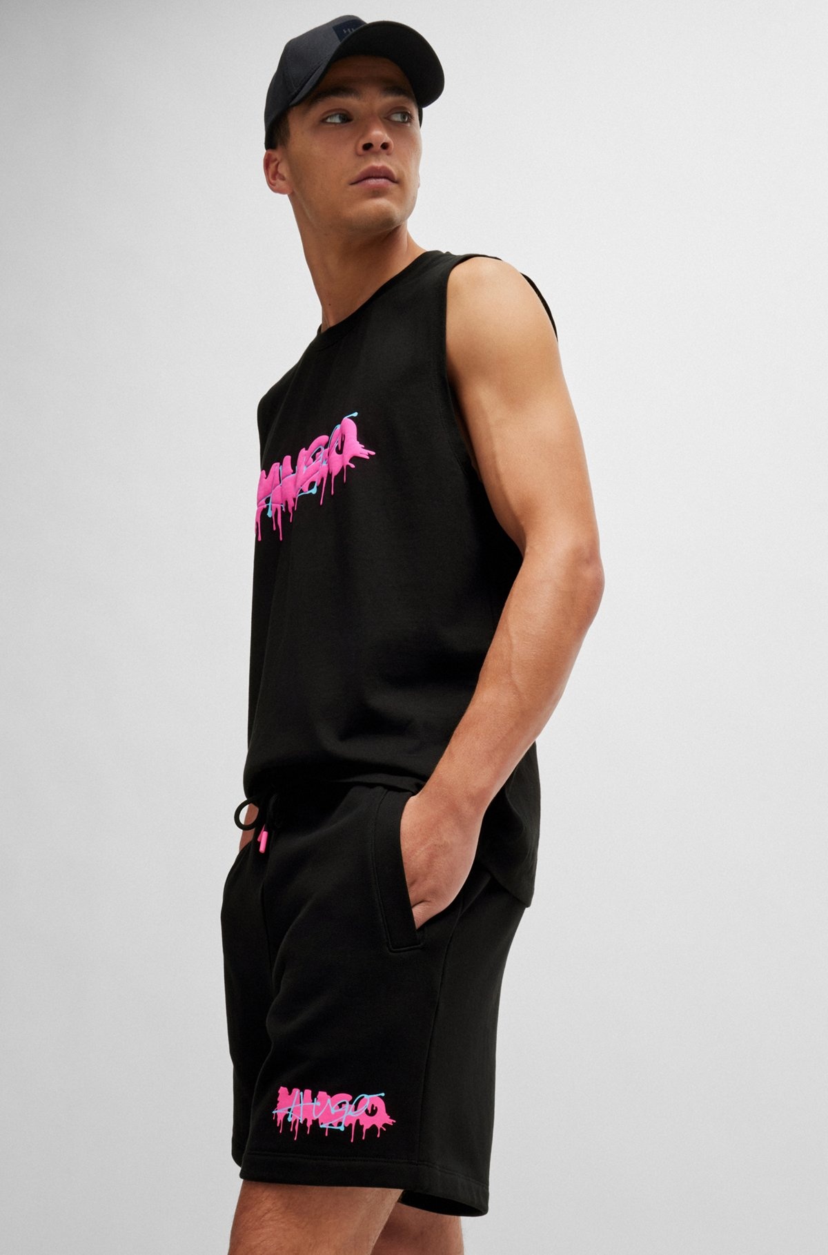 COTTON-TERRY SHORTS WITH NEW-SEASON LOGO - 3