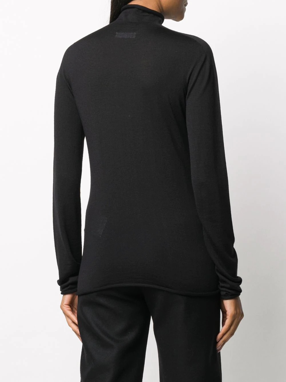 mock neck knitted top - 4