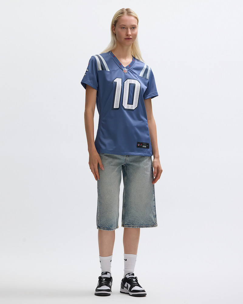 Drake Maye New England Patriots Rivalries Collection Women’s Nike NFL Game Jersey 3