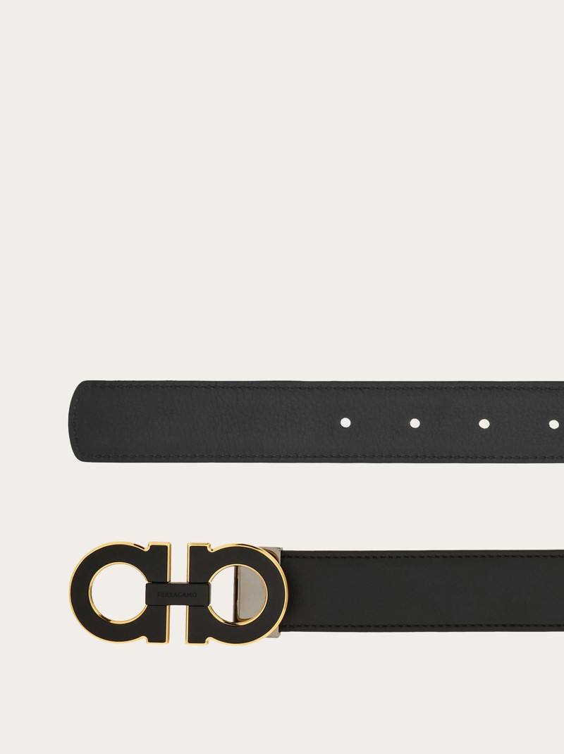 FERRAGAMO Reversible and adjustable Gancini belt outlook