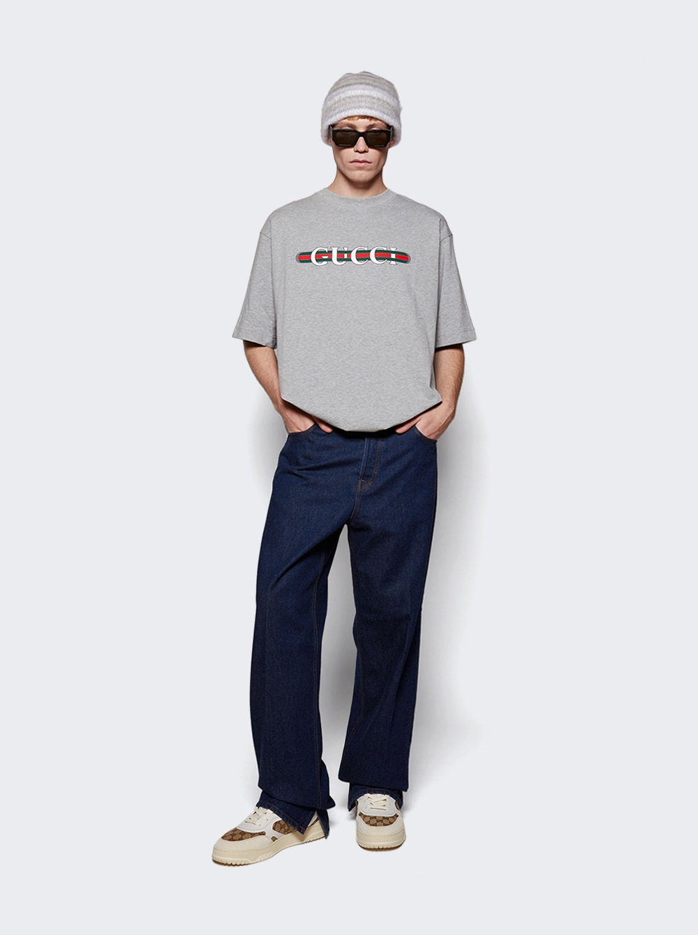 Logo Print T-shirt Grey - 2