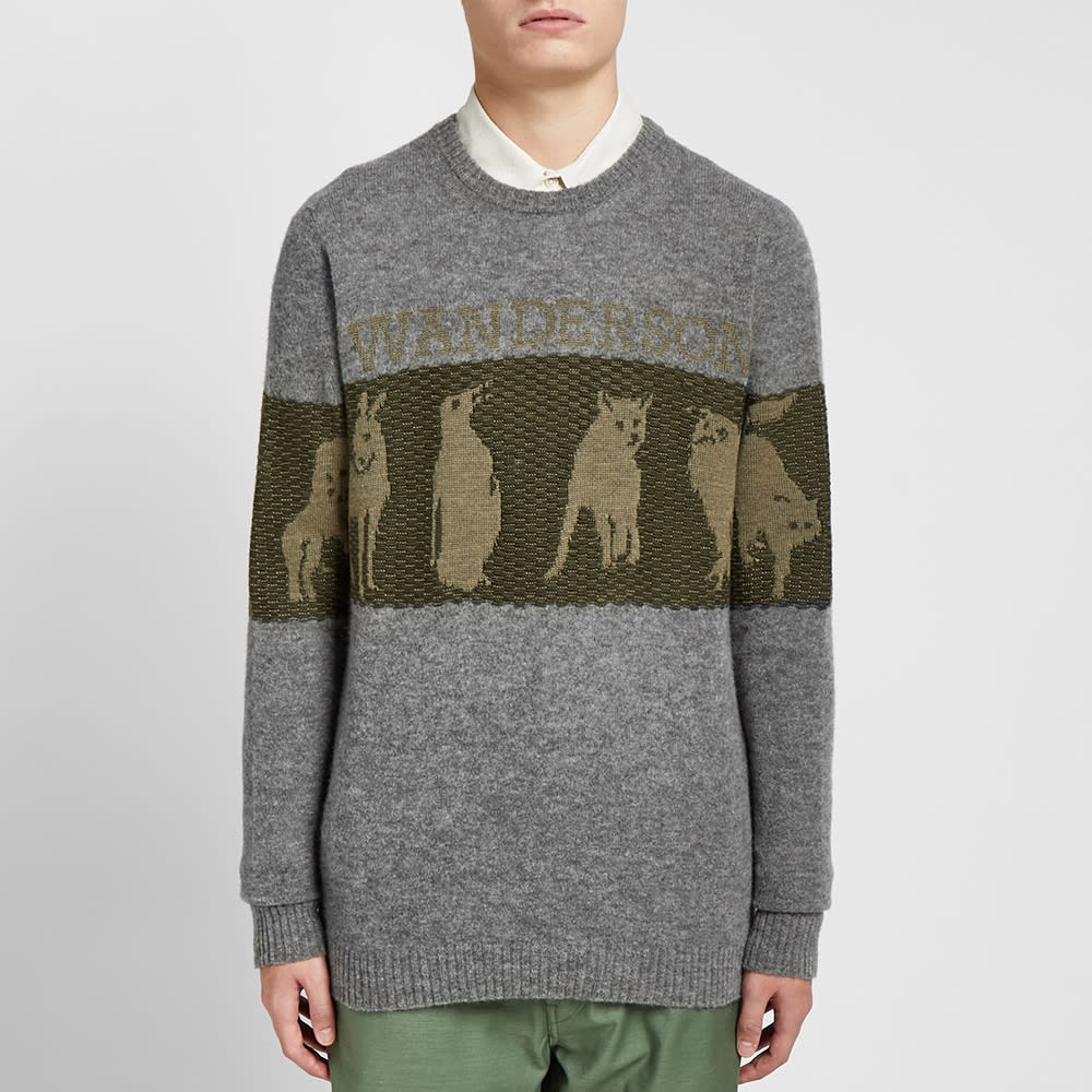 JW Anderson Animal Logo Intarsia Crew Knit - 4