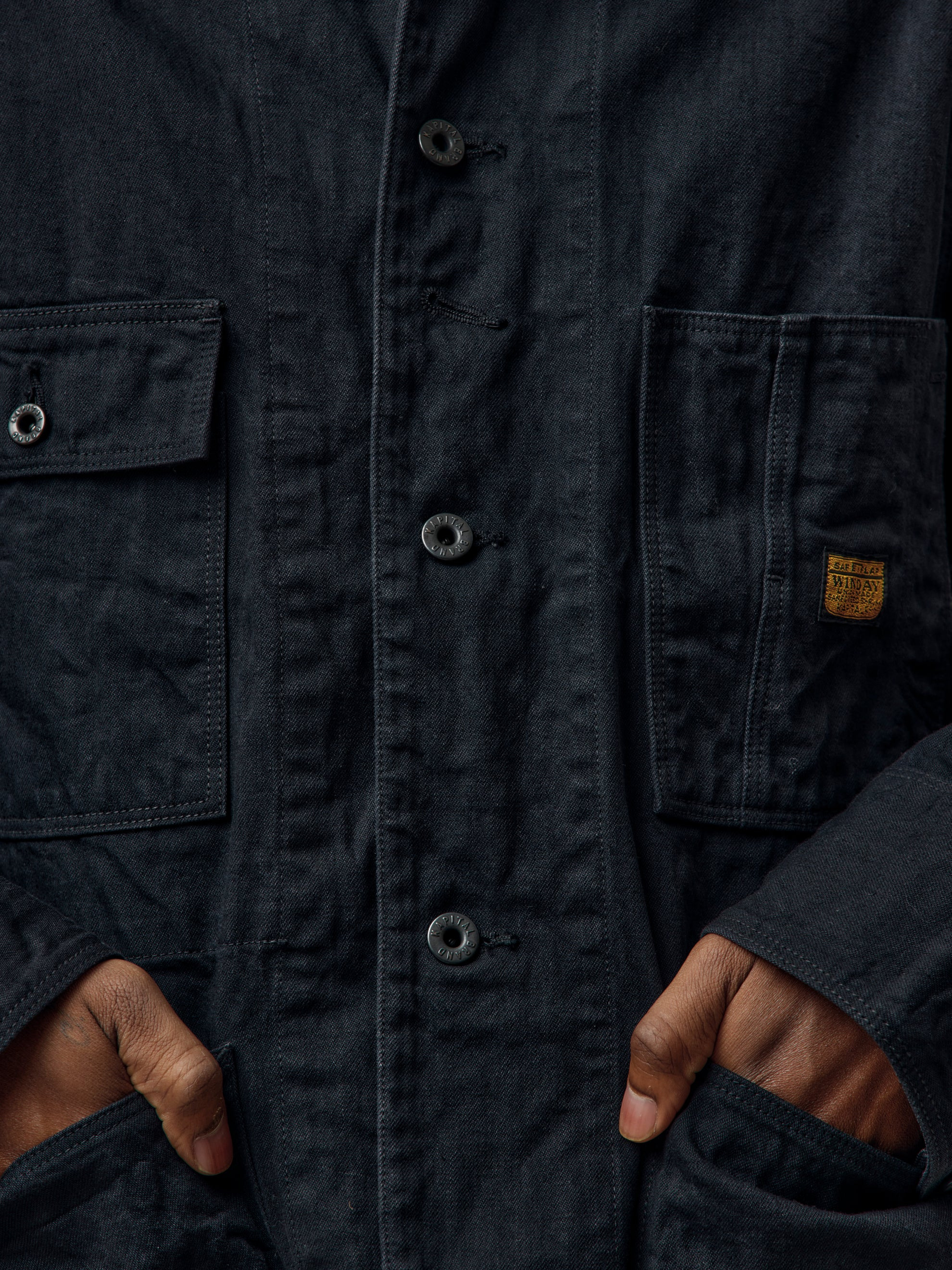 10OZ BLKXBLK DENIM CACTUS COVERALL - 6