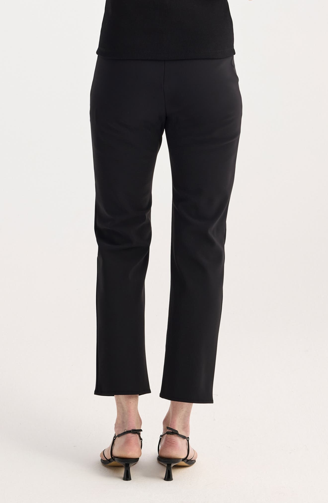 Róhe Slim Scuba Ankle Pants in Black at Nordstrom - 2
