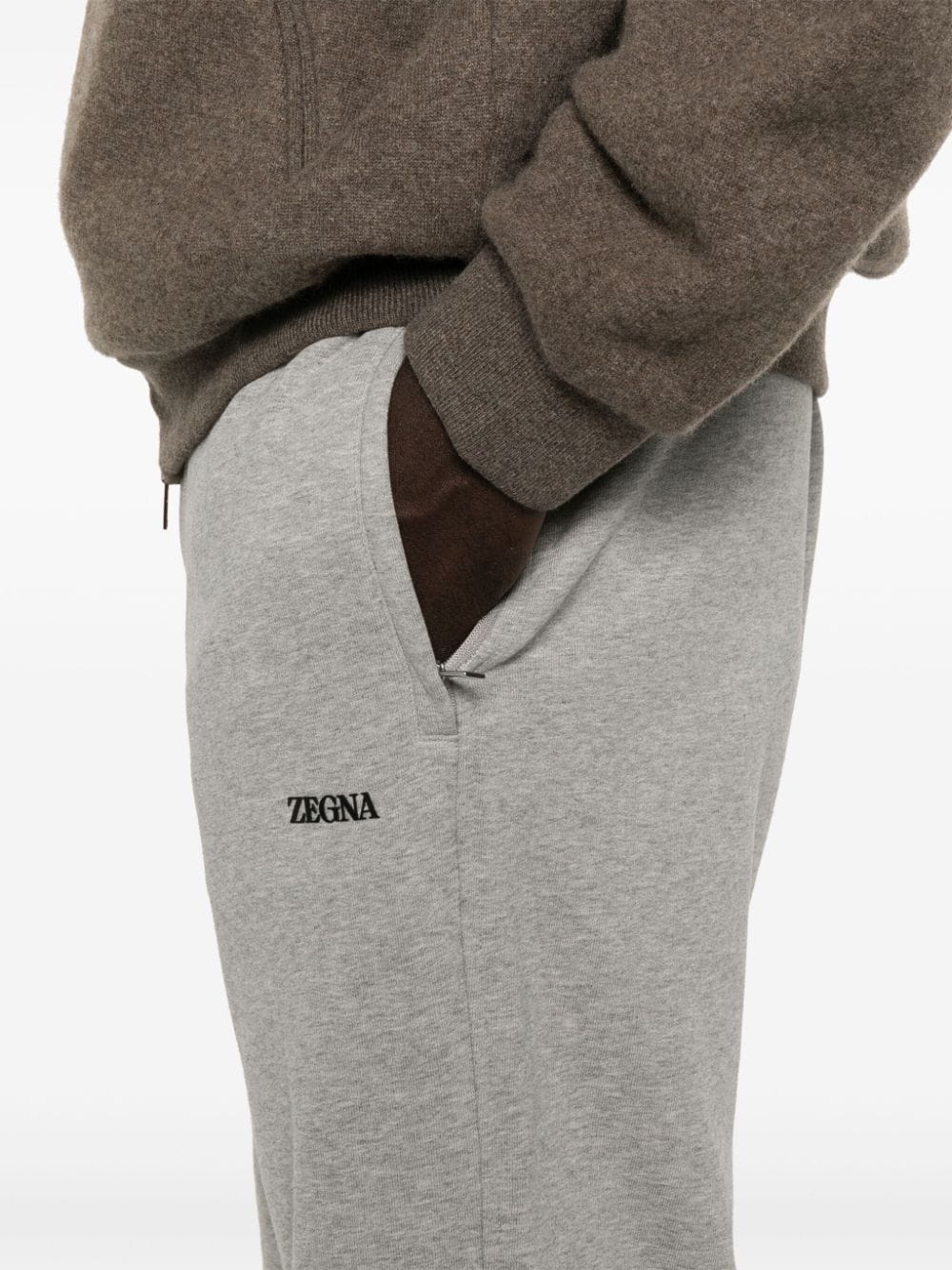 rubberised-logo track pants - 5