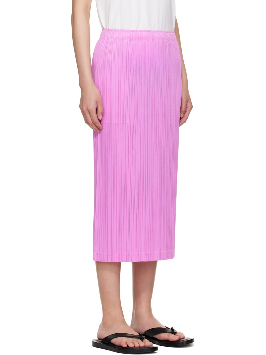 Pink May Loop Bottoms Midi Skirt - 2