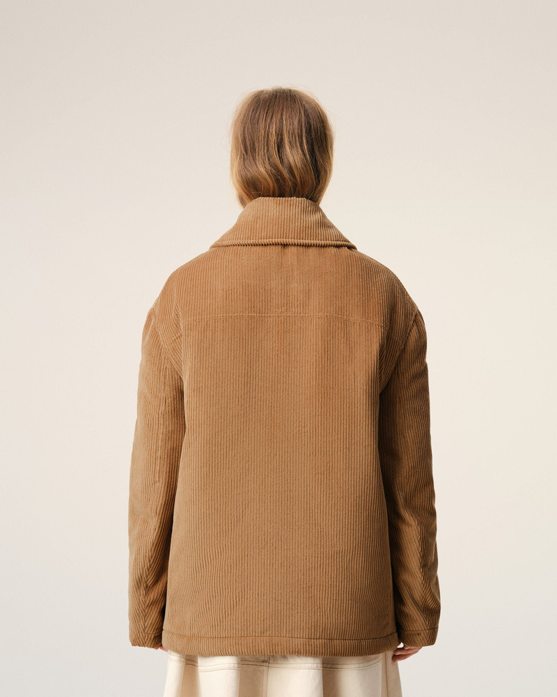BROWN COTTON CORDUROY WORKER JACKET 5