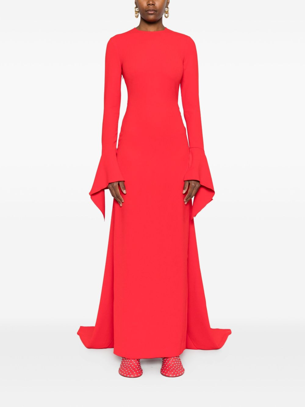 Blake long-sleeve flared-cuff dress - 2