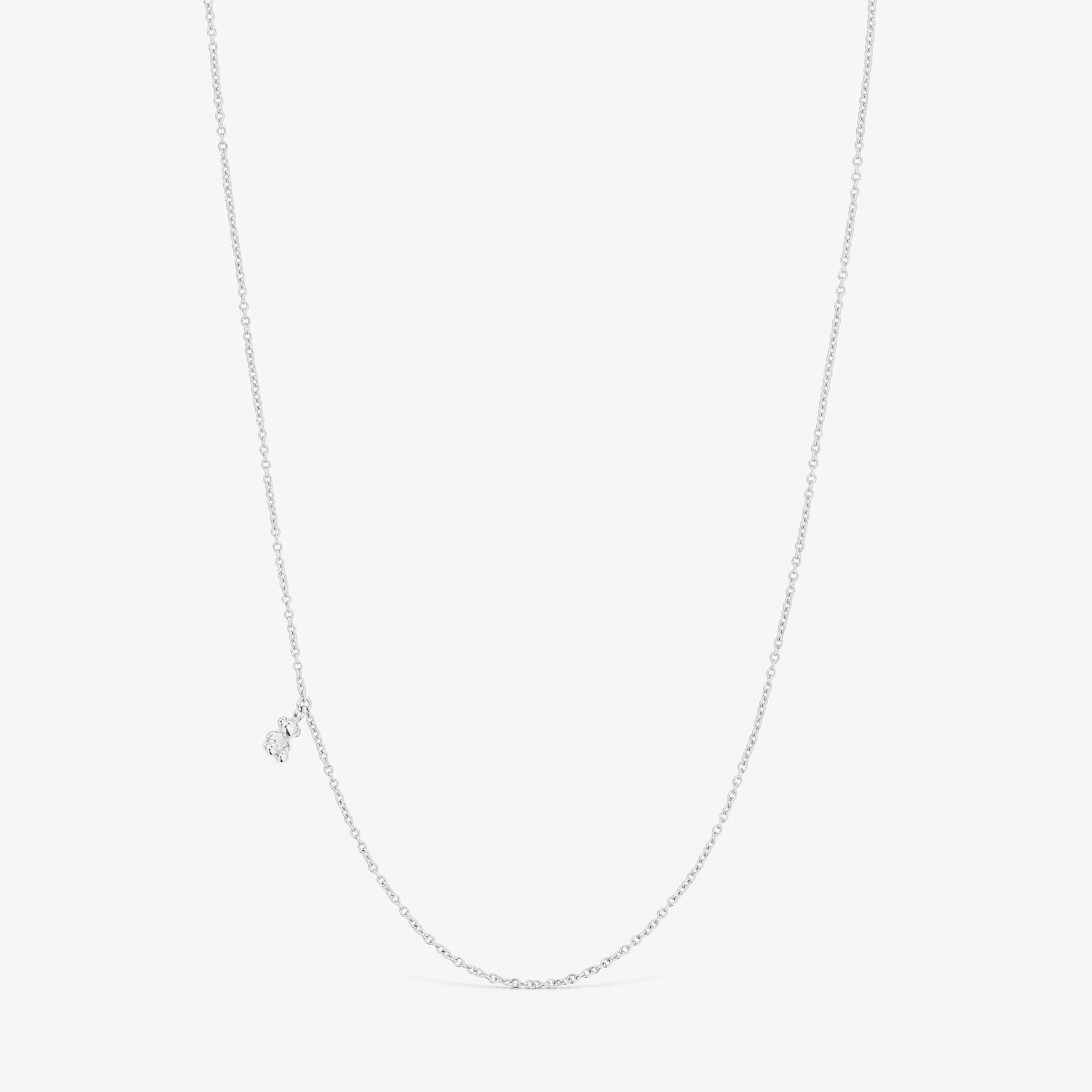 Silver Bold Bear Necklace - 1