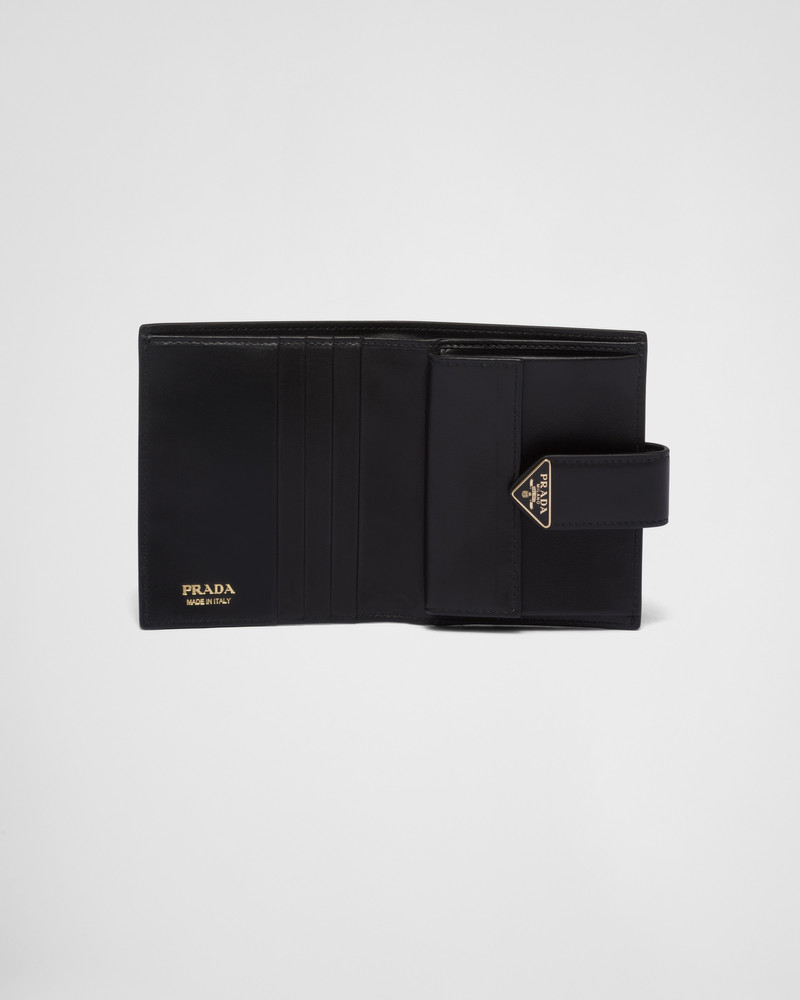 Prada Small Saffiano and smooth leather wallet outlook