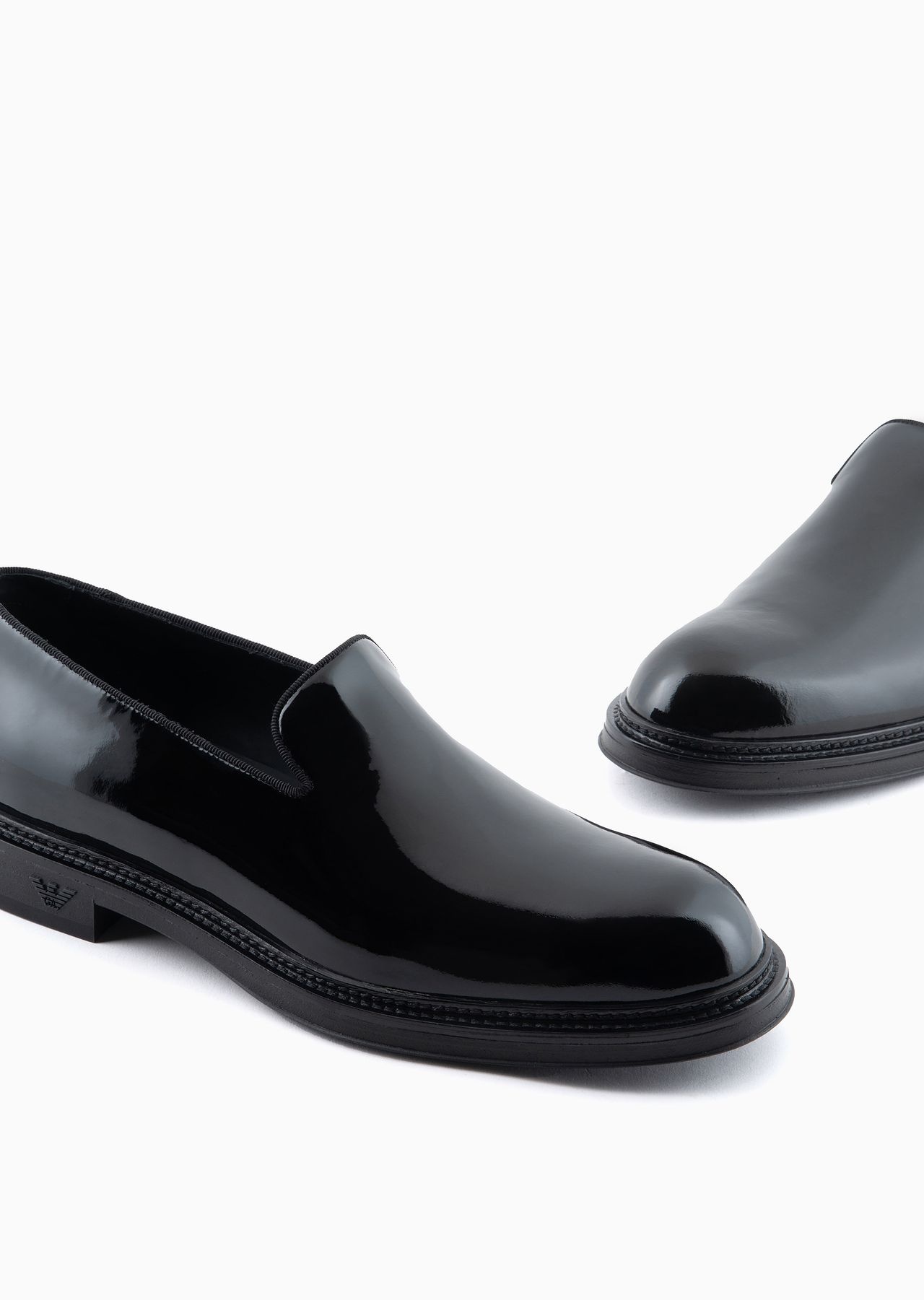 Patent-leather slipper loafers - 5