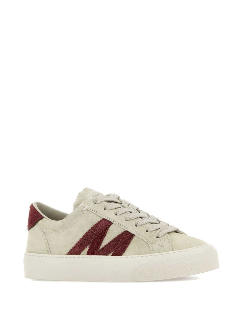 Moncler suede low-top trainers outlook