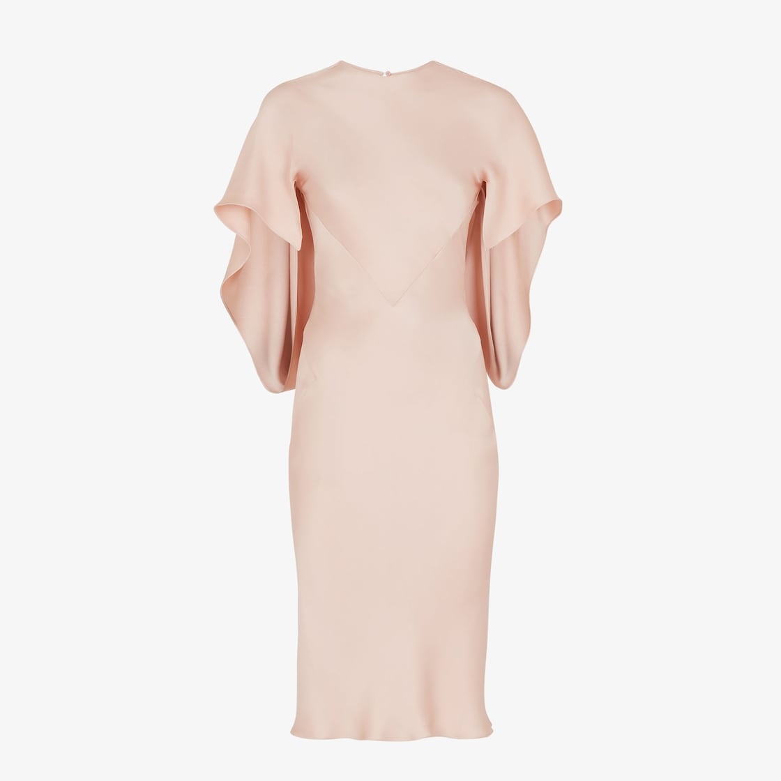 Pink satin dress - 1