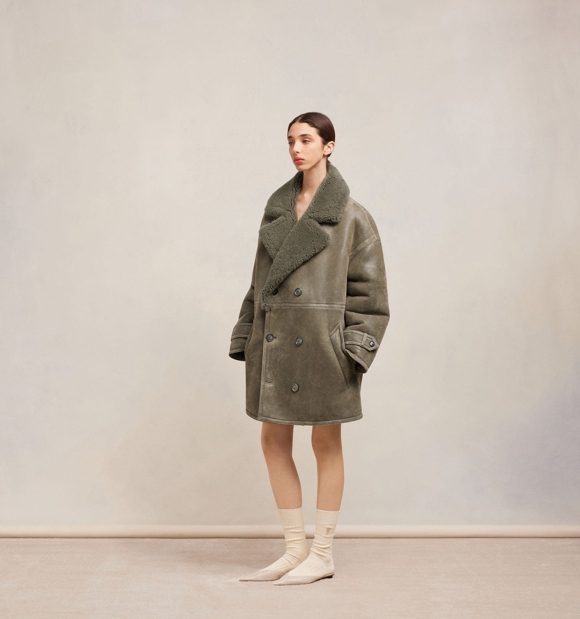 Double Breasted Coat - 5