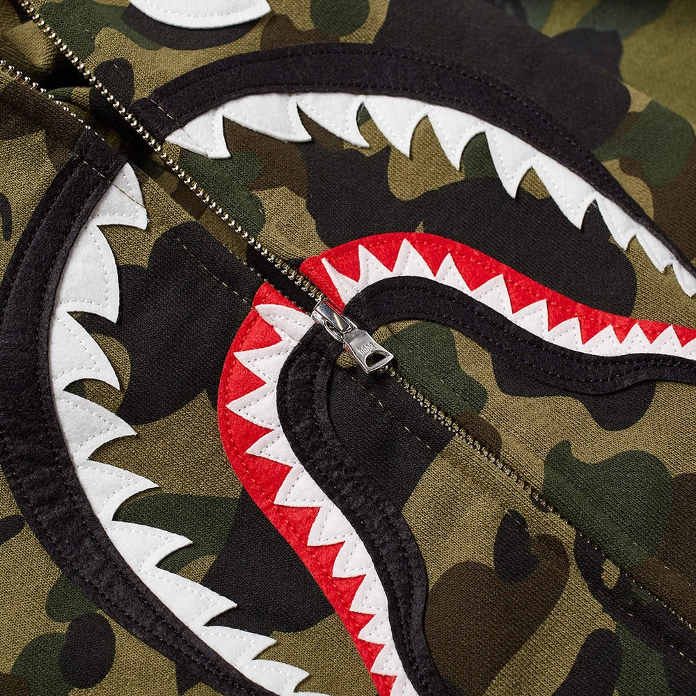 A Bathing Ape Shark 1St Camo Shark Relaxed Zip Hoody - 2