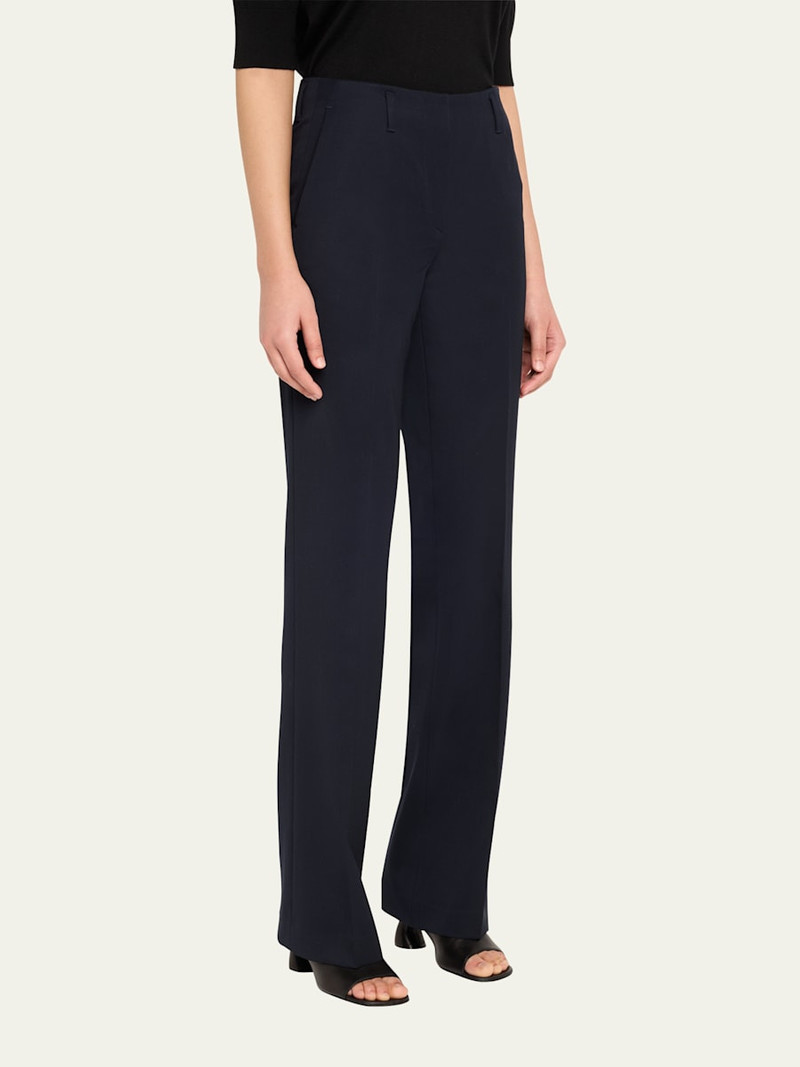 Parchia Bis Straight Leg Wool Pants 4