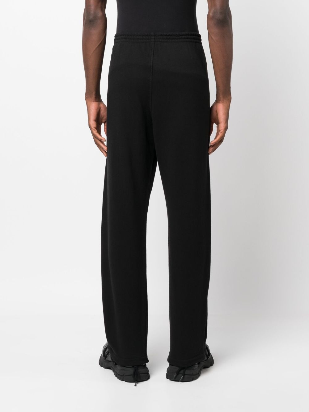 logo-print cotton track pants - 4
