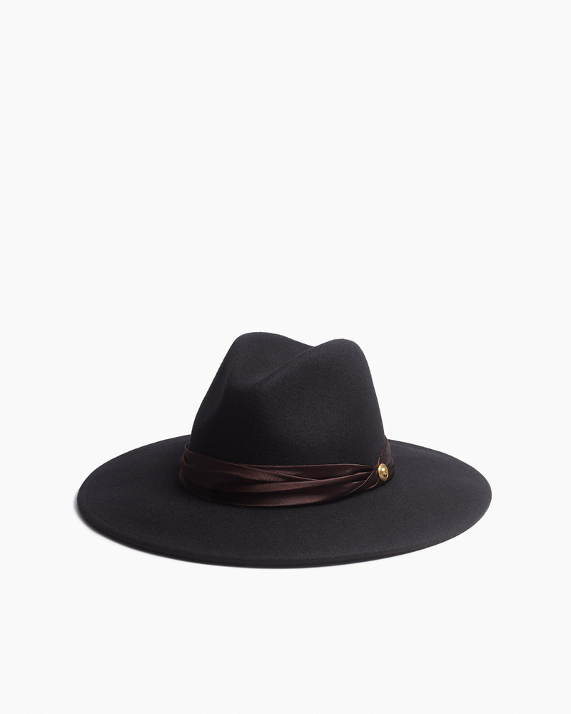 Clara Felted Wool Fedora 1