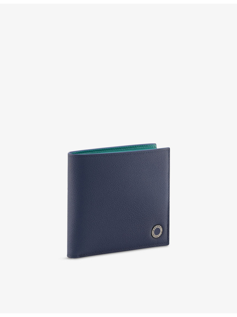 Logo-Plaque Leather Wallet 1