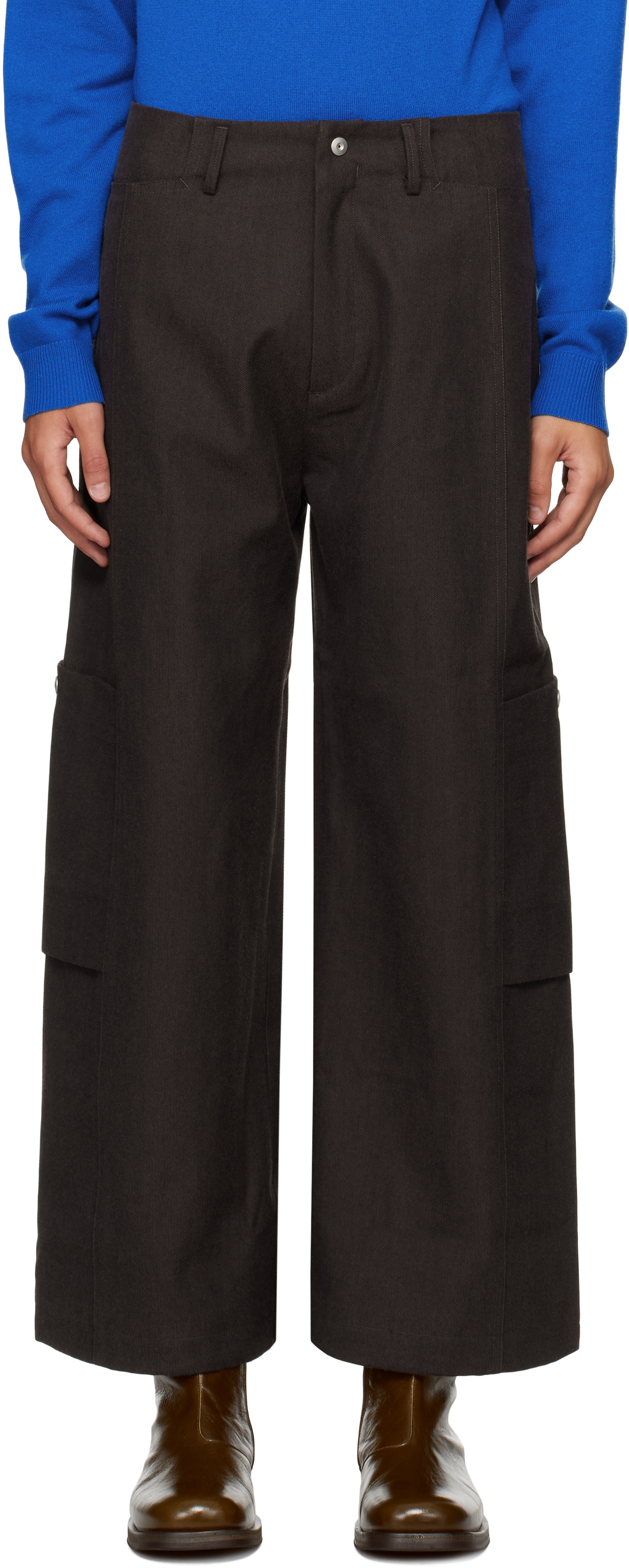 パンツ Omar Afridi Panelled Bontan Trouser omar afridi PANELLED BONTAN TROUSERS