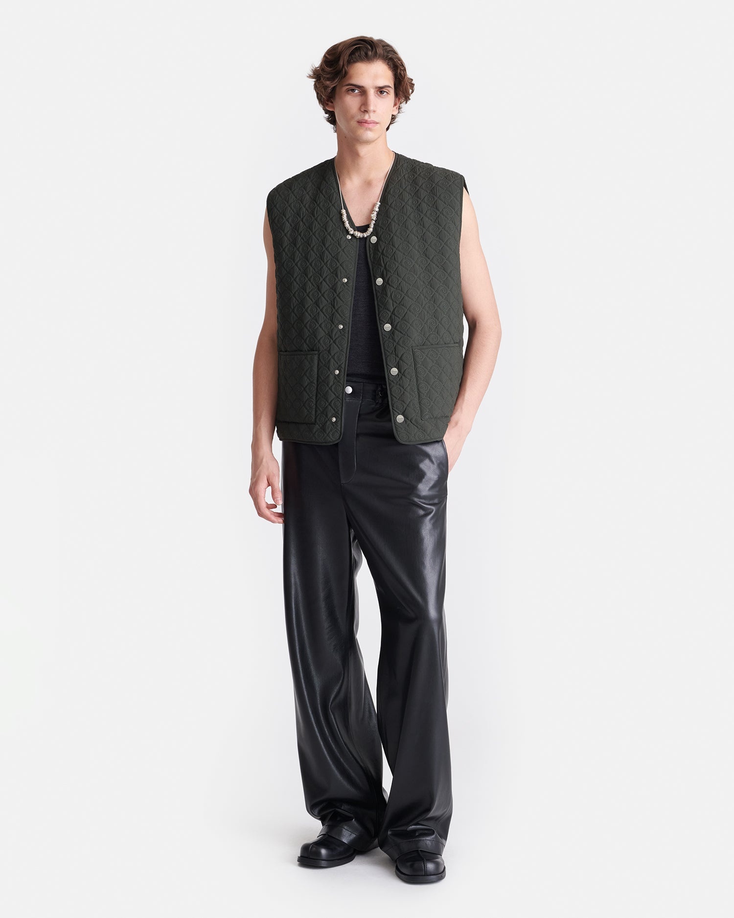 Quilted Tech Poplin Vest - 3