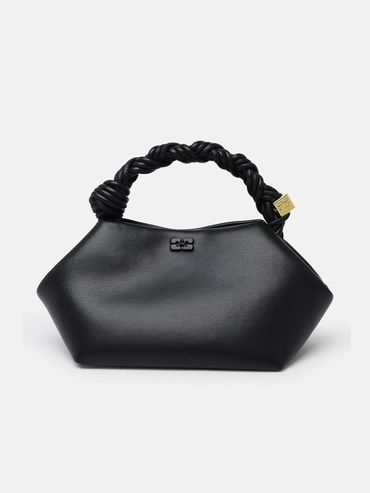 'BOU' BAG IN BLACK RECYCLED LEATHER - 1