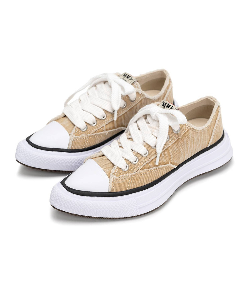 "YUCCA" OG Sole Bleach-Wash Denim Canvas Low-top Sneaker 17