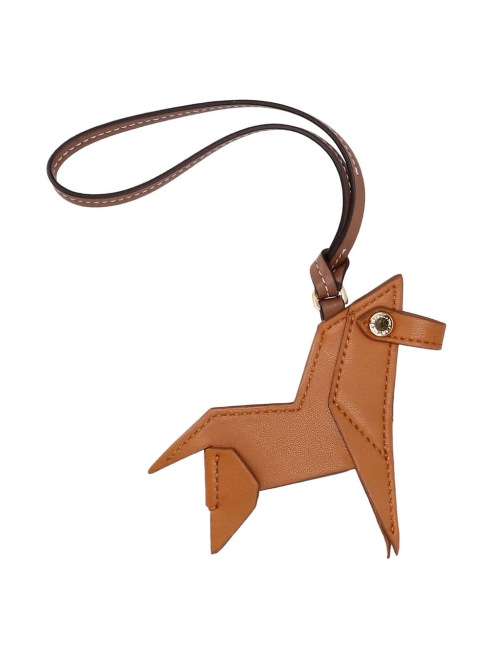 origami faux-leather bag charm - 2