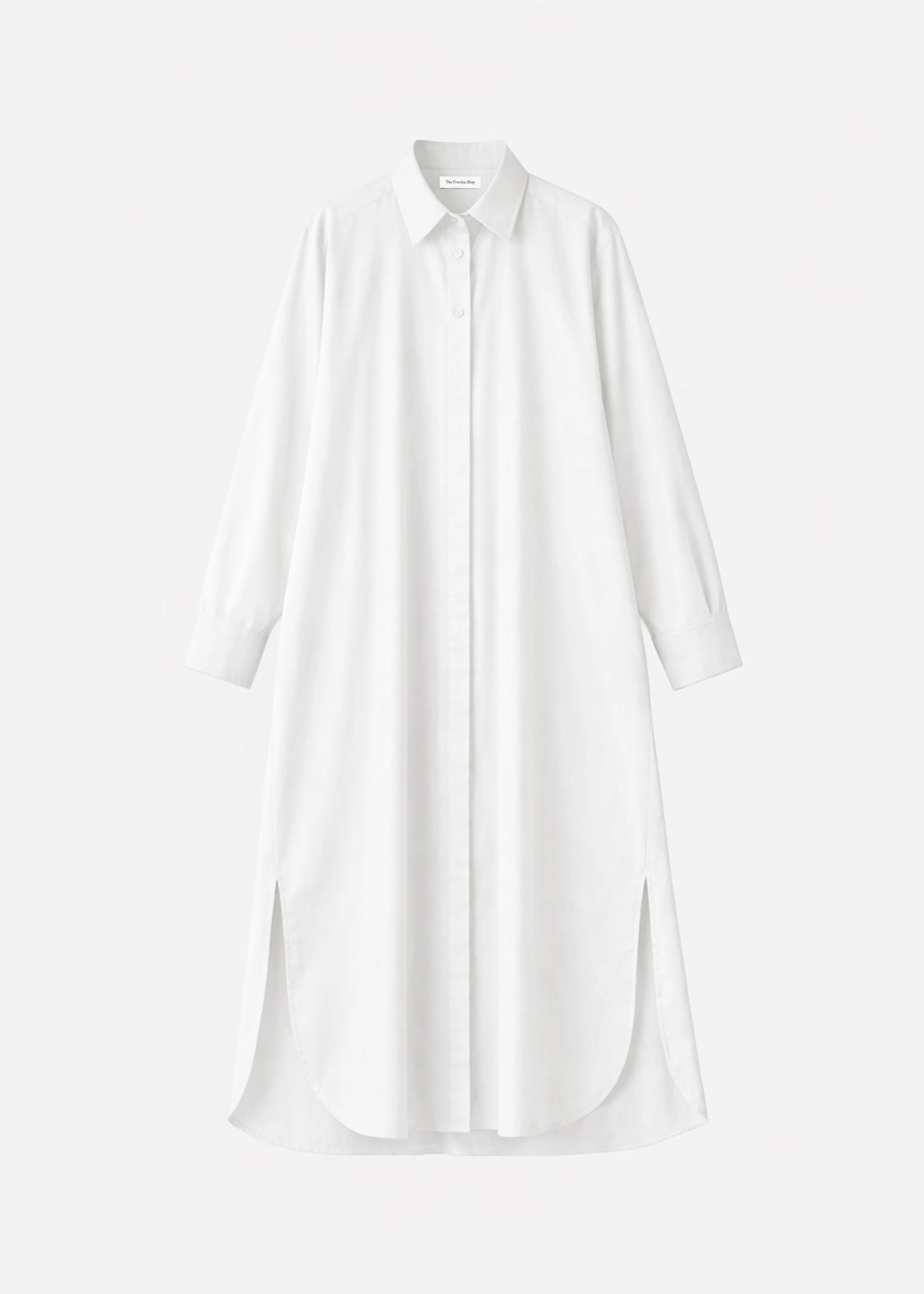 Bloom Organic Cotton Shirt Dress - White - 1