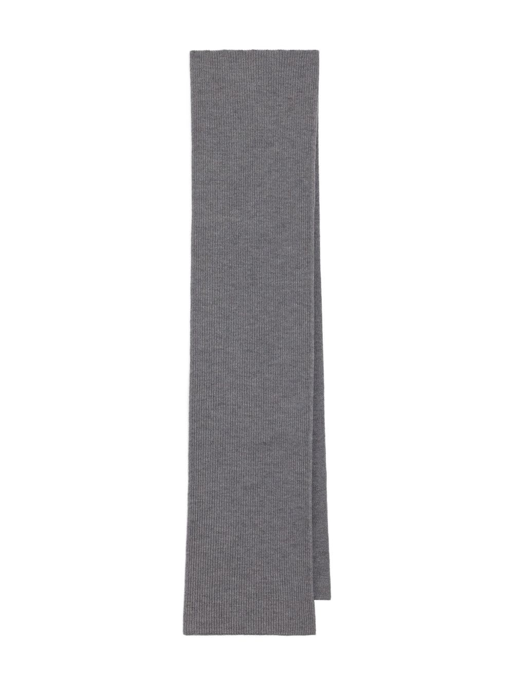 ribbed wool scarf - 2