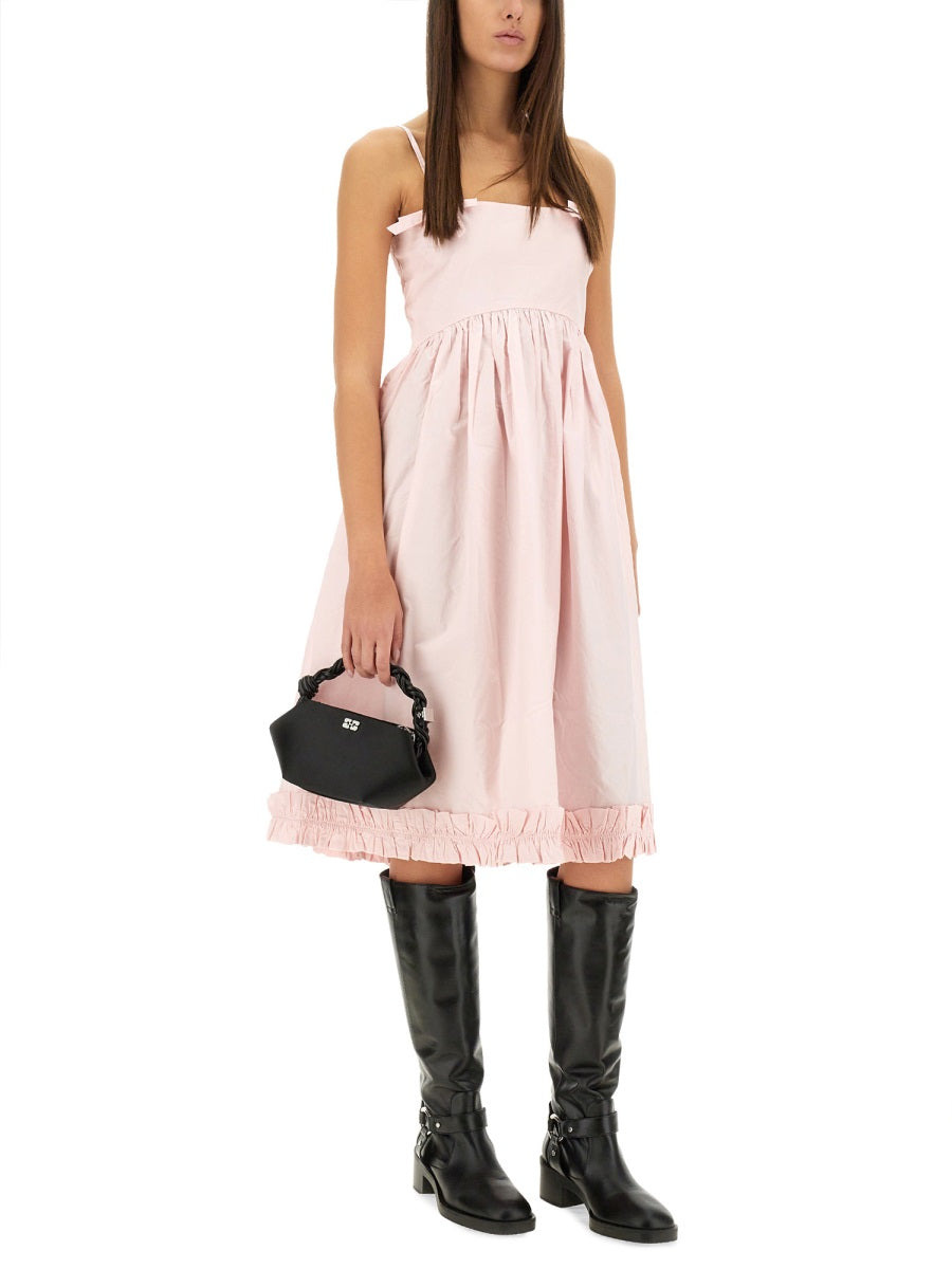 Ganni Women Poplin Dress - 2