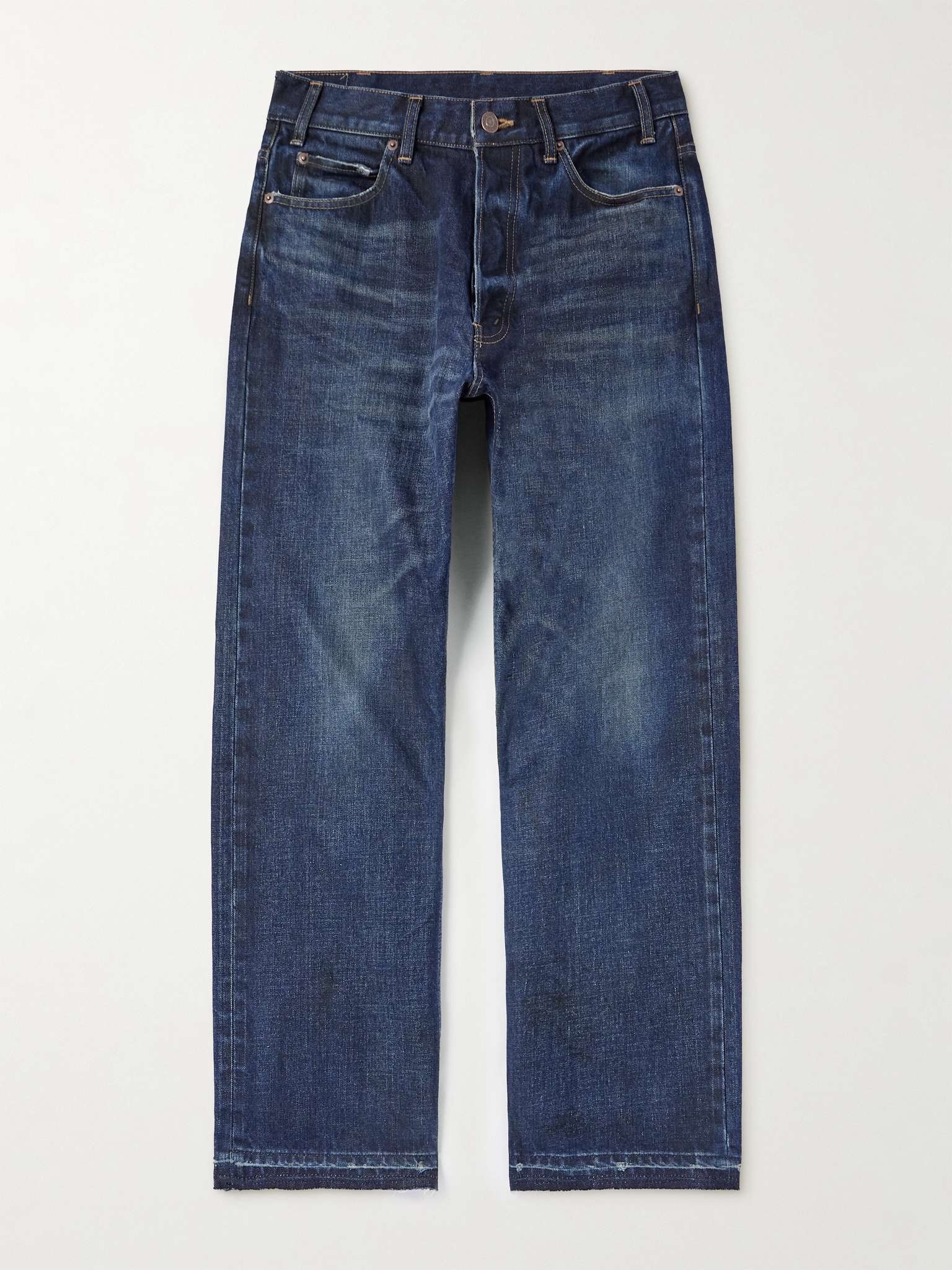 Wesley Straight-Leg Distressed Jeans - 1