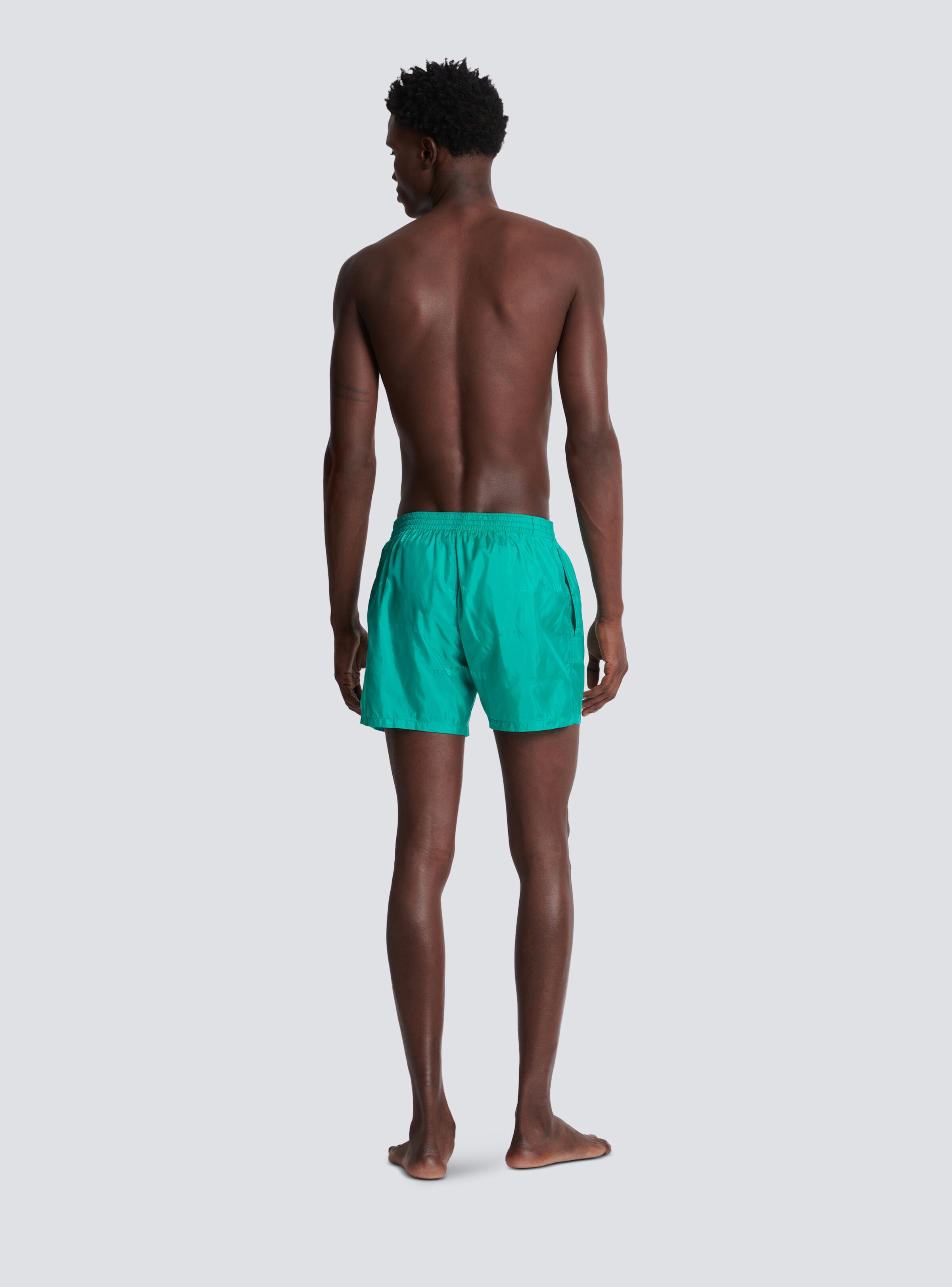 Balmain logo swim shorts - 4