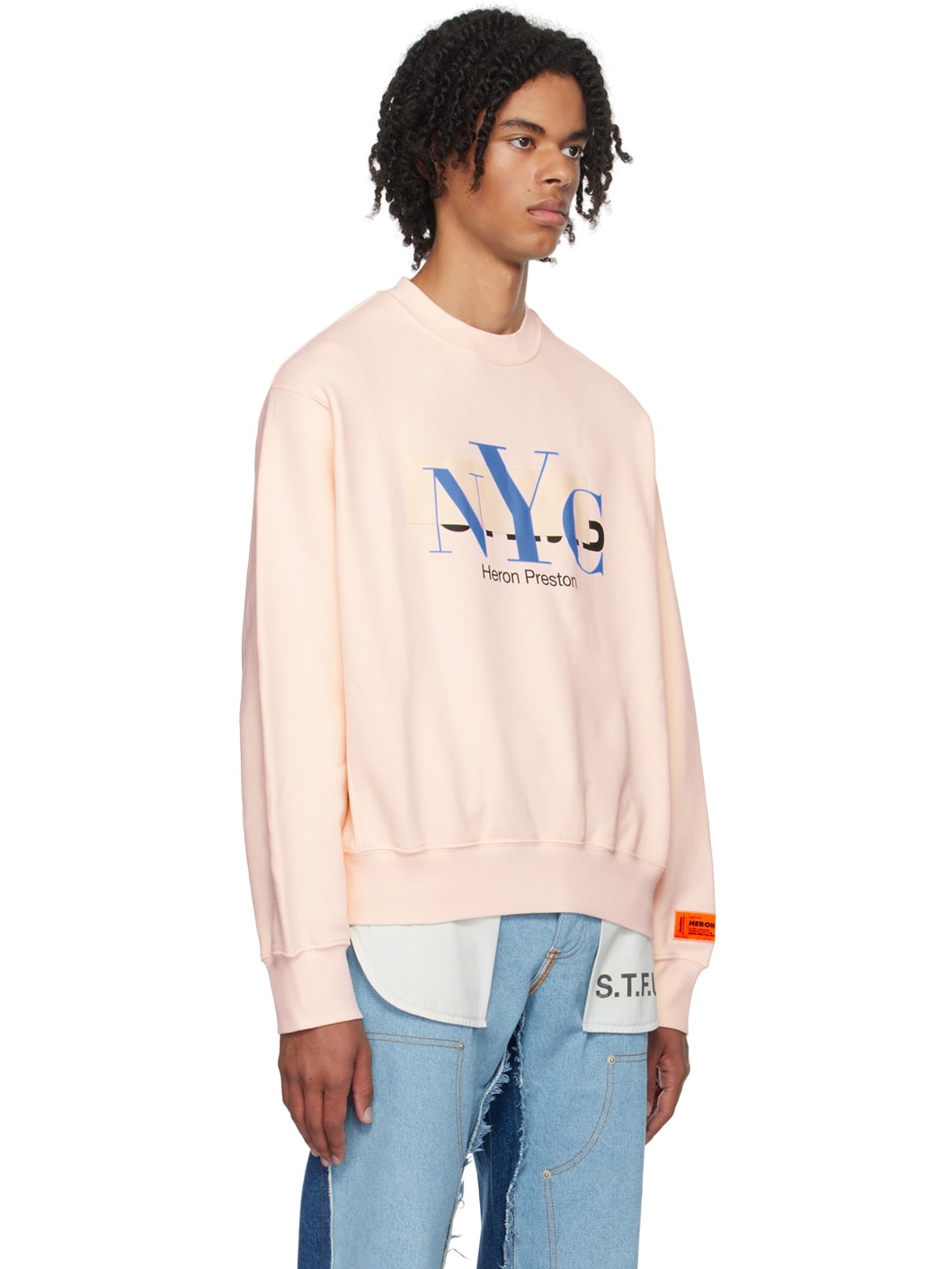 Pink 'NYC' Censored Sweatshirt - 2