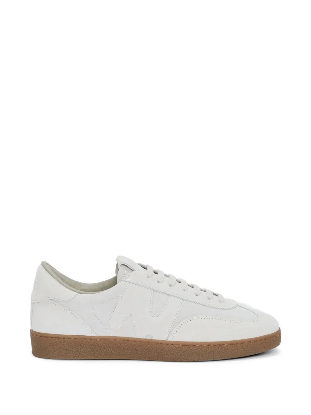 panelled low-top sneakers - 1
