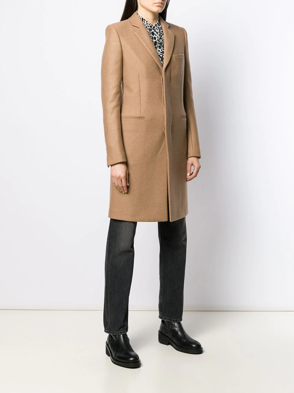 Abrigo camel wool coat - 3