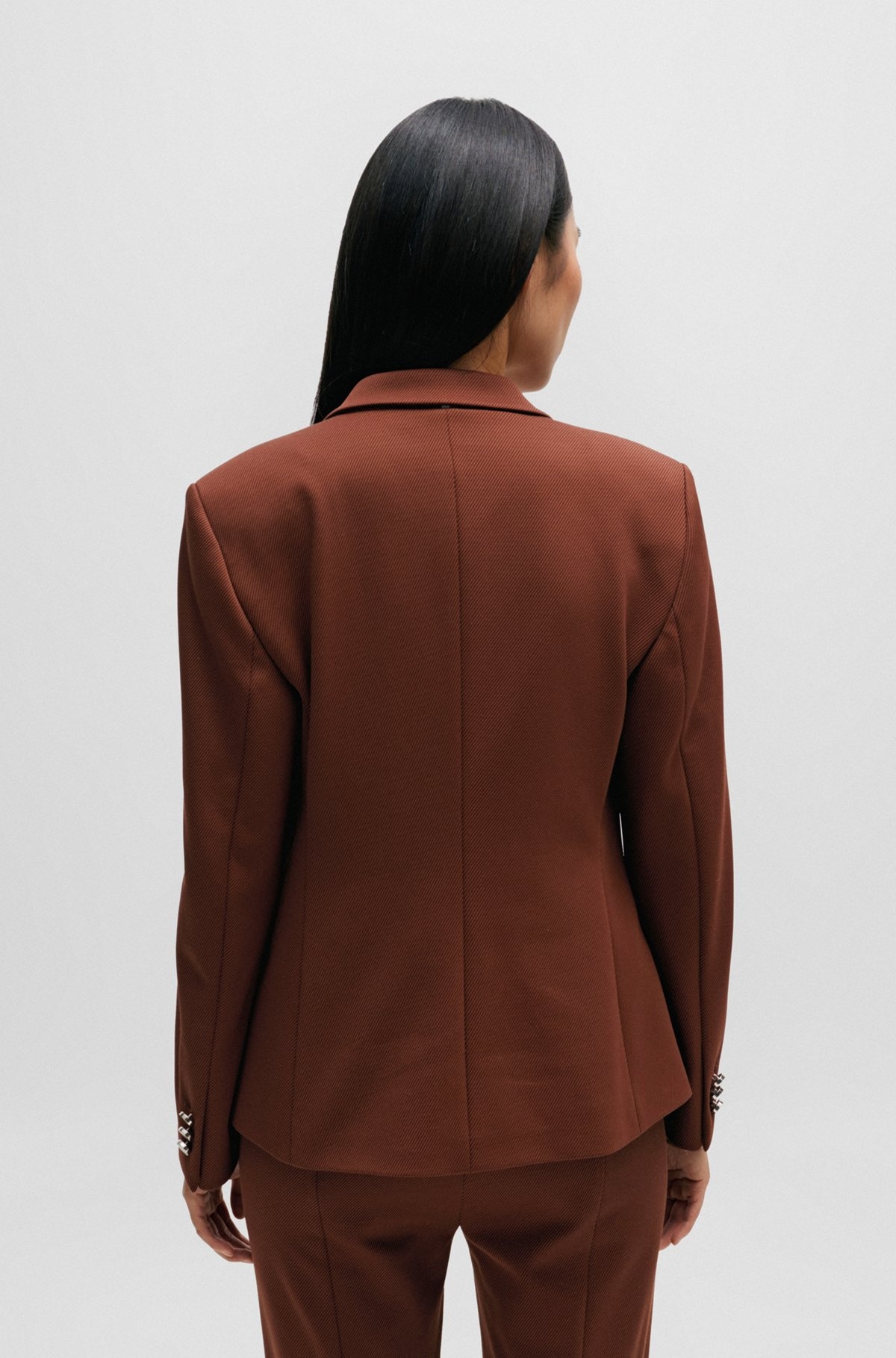 REGULAR-FIT JACKET IN STRETCH TWILL - 4