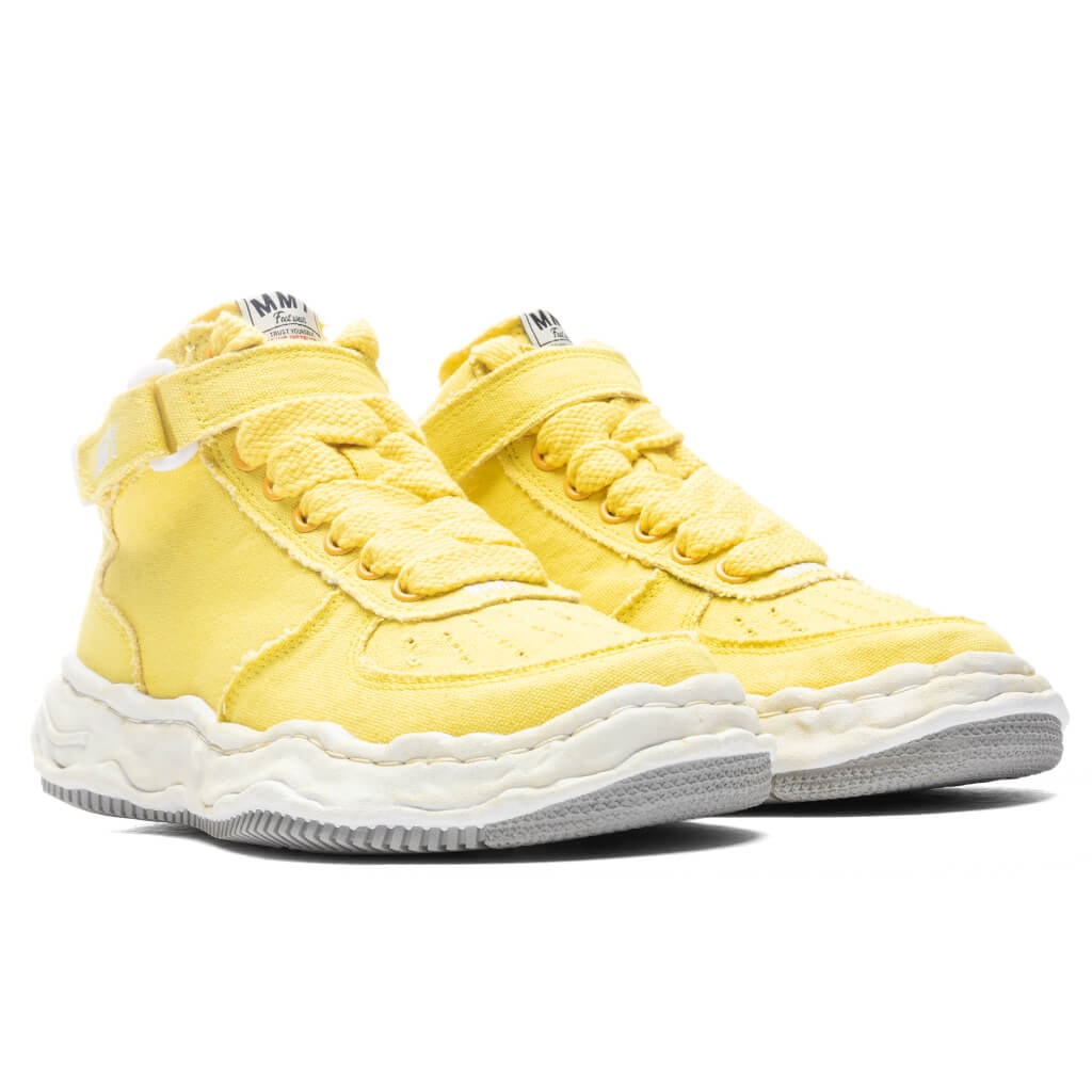 WAYNE HIGH OG SOLE WASHED CANVAS SNEAKER - YELLOW - 2